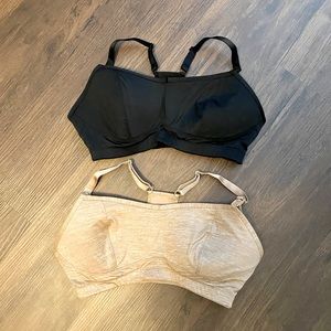 Black and Nude nursing bras
